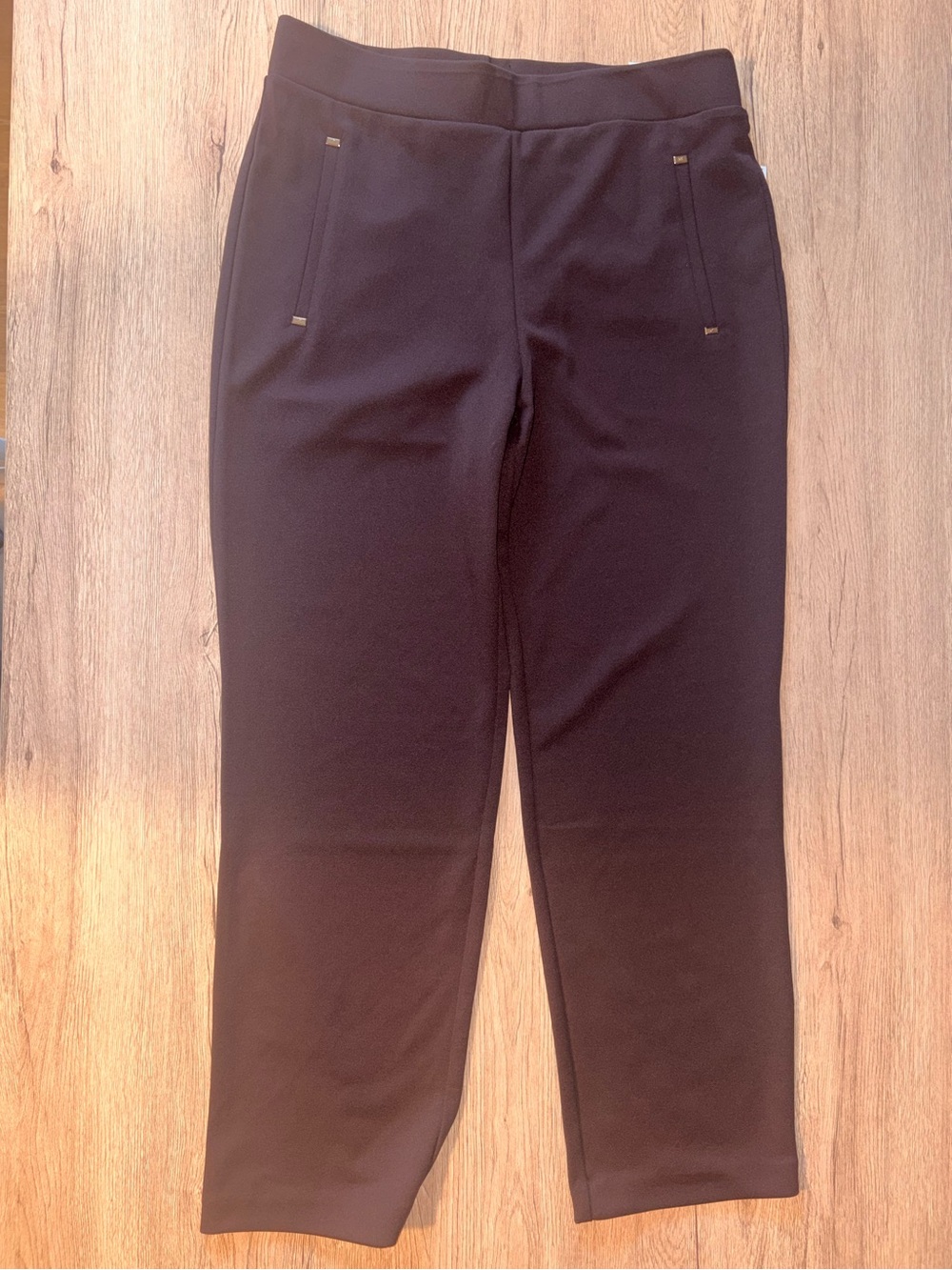 🤎 Michael Kors Straigh Ankle Pull-On High Rise Brown Pants Size Medium NWT